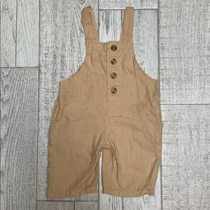 Tan overalls with pockets